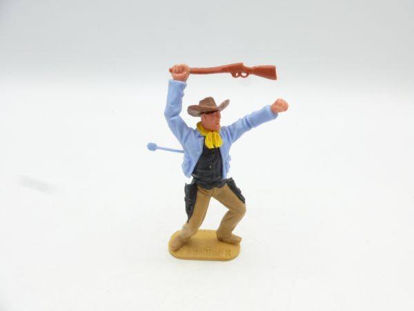 Timpo Toys Cowboy 2. Version stehend von Pfeil getroffen