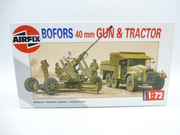 Airfix 1:72 BOFORS 40 mm Gun & Tractor 02314 - OVP, am Guss