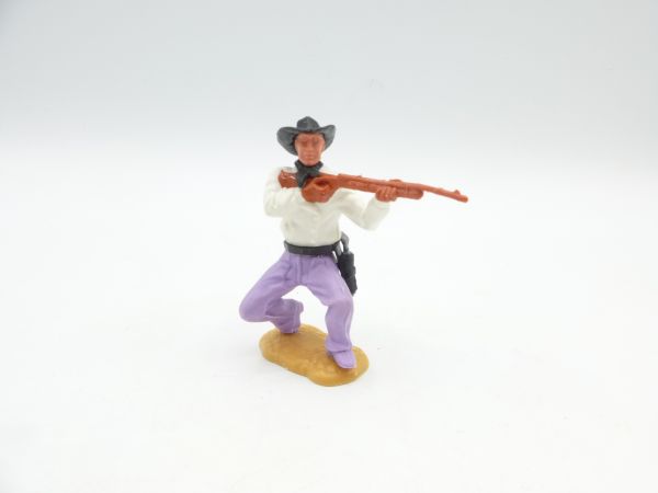 Timpo Toys Cowboy crouching, firing gun - great combination