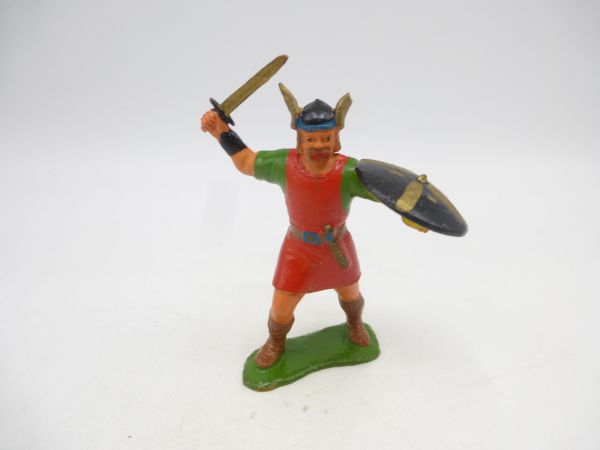 Heimo Viking with sword + shield - 1 helmet wing shortened