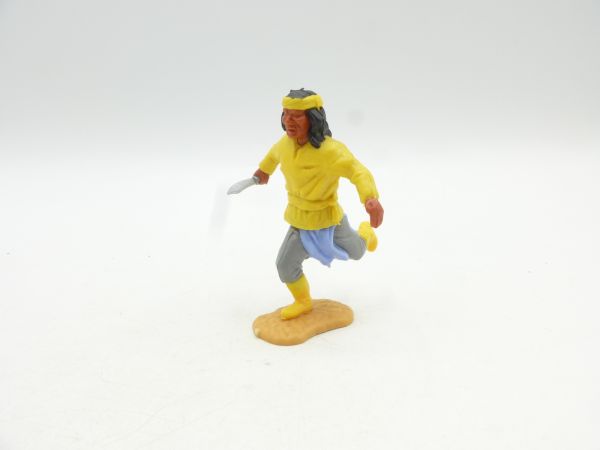 Timpo Toys Apache laufend, gelb mit Messer
