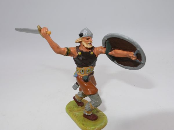 Elastolin 7 cm Viking attacking with sword, No. 8505, painting 2