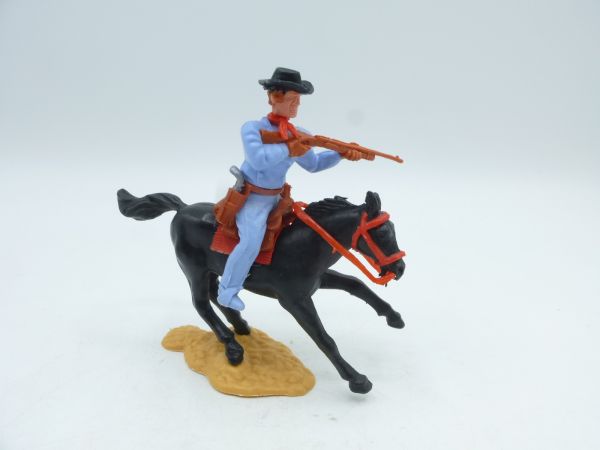 Timpo Toys Cowboy 3rd version riding, shooting rifle