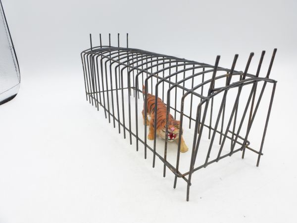 Elastolin 7 cm Playpen for circus (without tiger) - metal