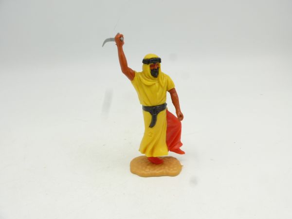 Timpo Toys Araber gelb, stehend mit Säbel ausholend