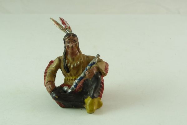 Leyla Indian sitting with pipe of peace - good condition, see photos