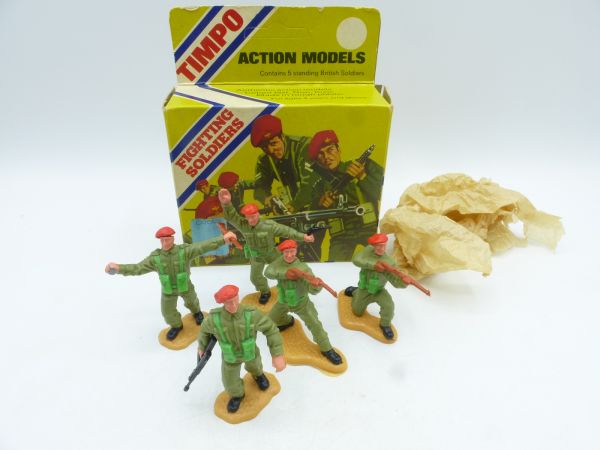 Timpo Toys Minibox mit Britischen Soldaten, Nr. 44012 - sehr selten