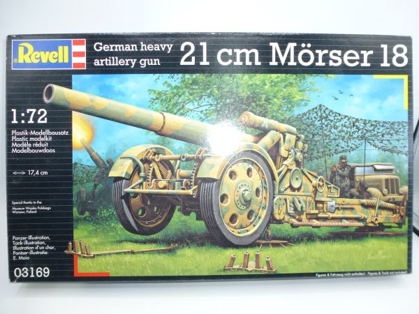 Revell 1:72 21 cm mortar 18, No. 3169 - orig. packaging, on cast