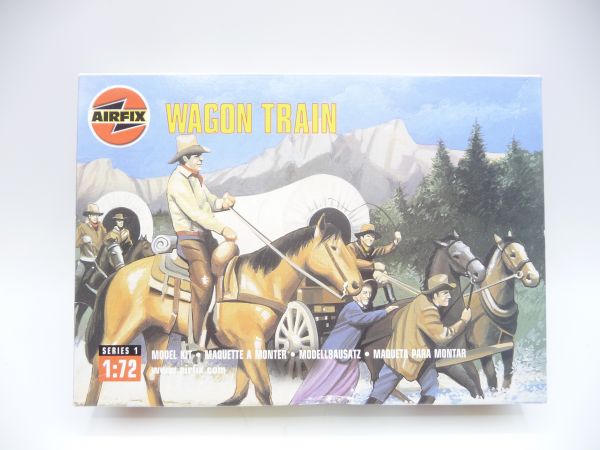Airfix 1:72 Wagon Train, No. 01715 - orig. packaging, parts on cast