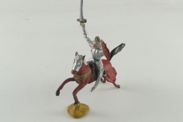 Merten Knight mounted attacking broken sword scabbard