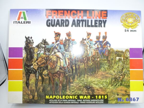 Italeri 1:32 French Line Guard Artillery, Nr. 6867 - OVP, Teile am Guss