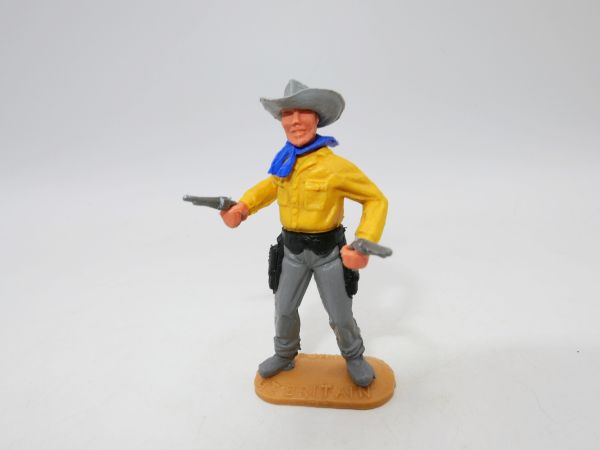 Timpo Toys Cowboy 2nd version standing, firing 2 pistols