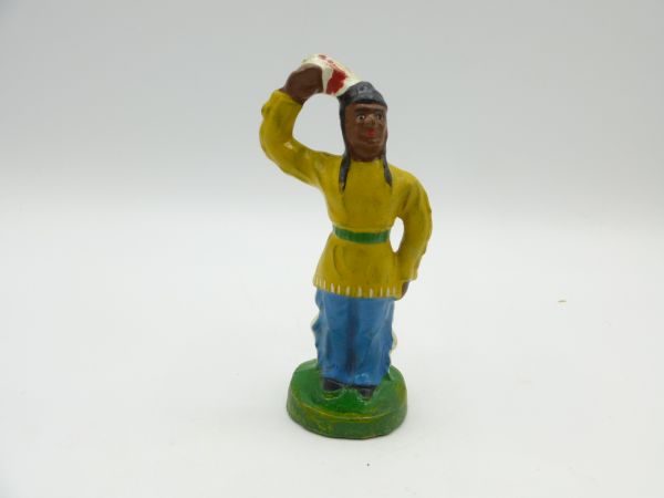 Indian standing greeting (GDR) - great figure, very good condition