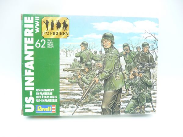 Revell 1:72 WW II US Infantry, No. 2503 - orig. packaging, figures on cast