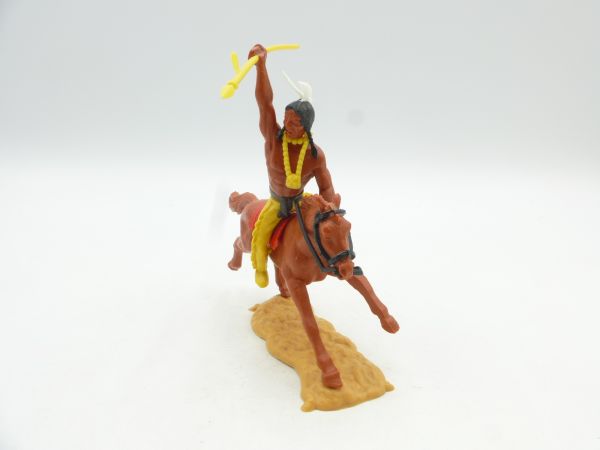 Timpo Toys Indianer 3. Version reitend, Speer werfend