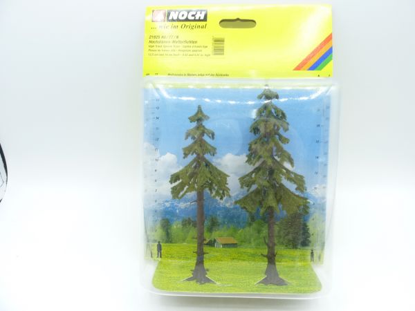 NOCH 2 high trunk weathered spruces (12,5-14 cm) - orig. packaging