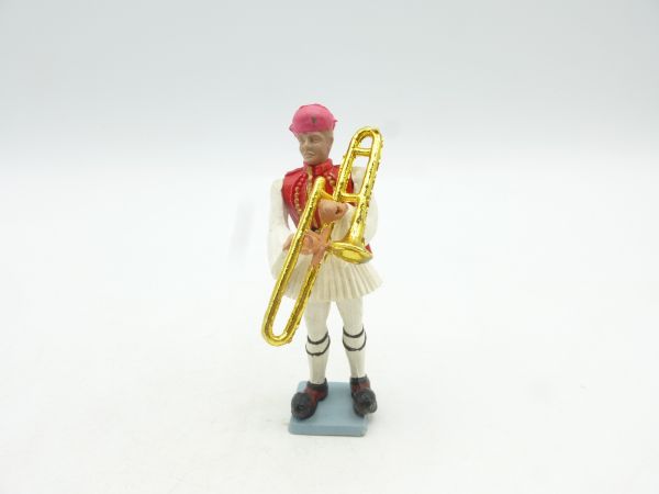 AOHNA Greek soldier, Evzone with trombone