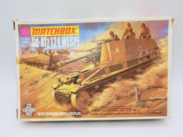 Matchbox Sd Kfz 124 "Wasp", No. PK-77 (1:76) - orig. packaging, on cast