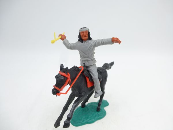 Timpo Toys Apache riding, grey with spear