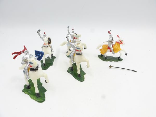 Marx Mixed lot of 4 cm knight riders - partly with defects