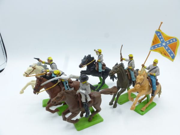 Britains Deetail Set of Southerners riding (6 figures)