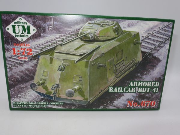 UM military technics Armored Railcar Bot-41, Nr. 670 - OVP, am Guss