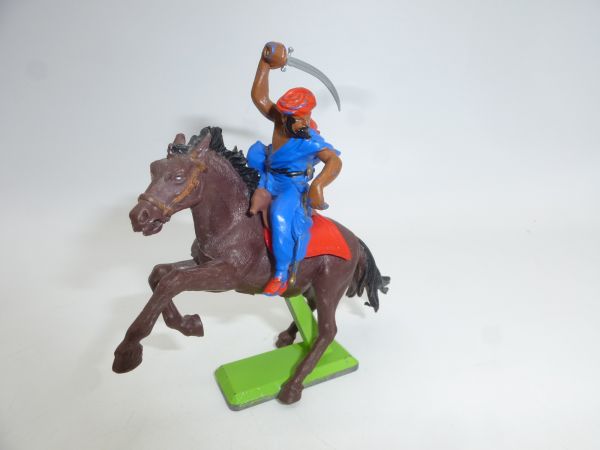 Britains Deetail Arab riding, lunging with sabre (red/blue)