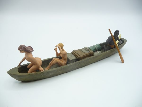 Modification 7 cm Boat with African + 2 naked prisoners - nice modification