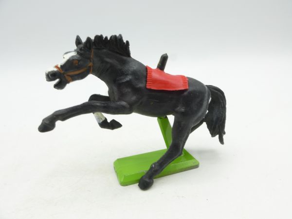 Britains Deetail Horse reared, black (red blanket)