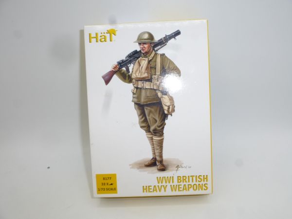 HäT 1:72 WW I British Heavy Weapons, No. 8177 - orig. packaging, on cast