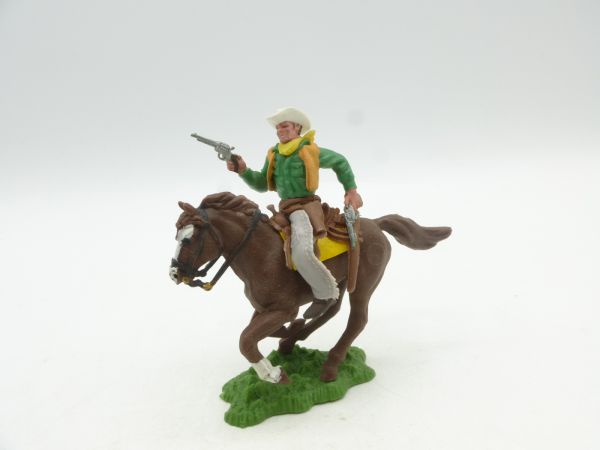 Britains Swoppets Cowboy riding, shooting pistol - brand new