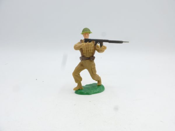 Elastolin 7 cm Englischer Soldat mit MG