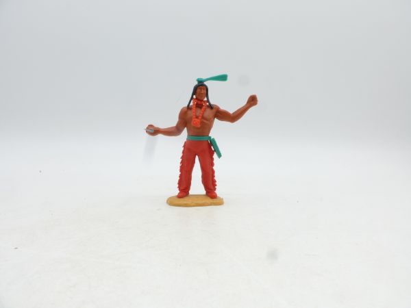 Timpo Toys Indianer 2. Version stehend mit Messer