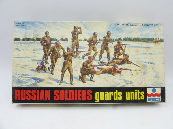 Esci 1:72 Russian Soldiers guards, Nr. 8017 - OVP, Teile am Guss