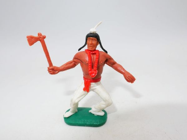 Timpo Toys Indian with tomahawk - white lower part not Timpo