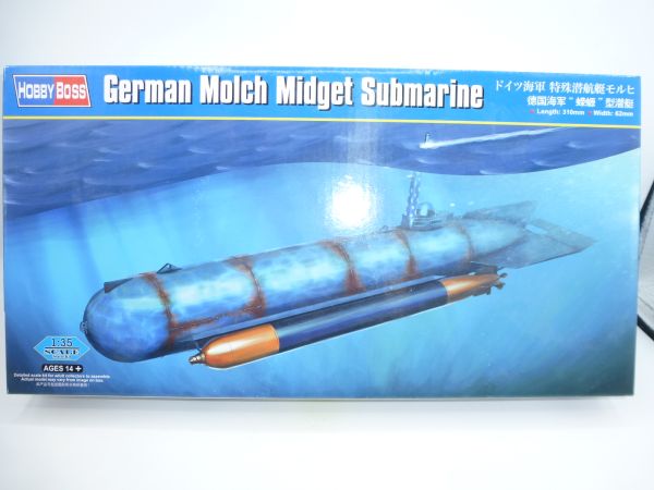 Hobby Boss 1:35 German Molch Midget Submarine, Nr. 80170 - OVP