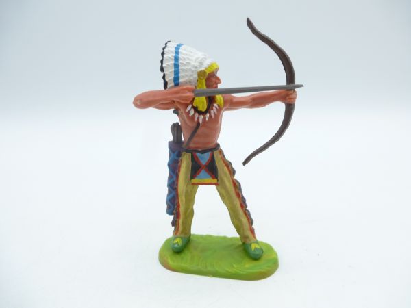 Preiser 7 cm Indianer stehend mit Bogen, Nr. 6829 - ladenneu
