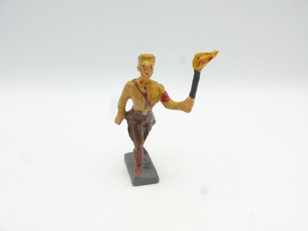 Soldier marching with torch (Duscha, resin)