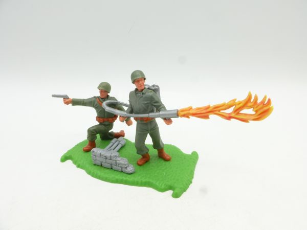 Timpo Toys Flamethrower diorama - top condition, rare
