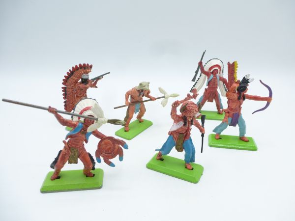 Britains Deetail Set of Indians 1st version (6 figures)