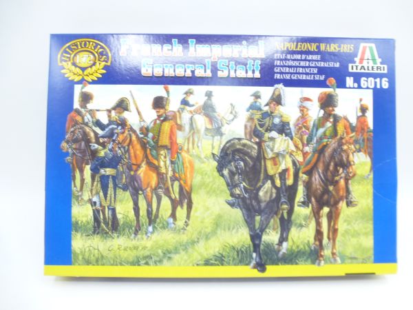 Italeri 1:72 French Imperial Staff, No. 6016 - orig. packaging, on cast