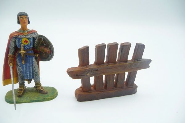 Modification 7 cm Wooden fence, 2 parts (height 5 cm) - without figure, suitable for 7 cm figures