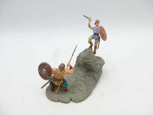 Viking fight scene on rocks - great 4 cm modification