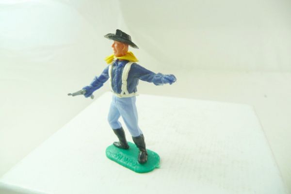 Timpo Toys Union Army soldier 1st version standing with pistol, pointing with arm
