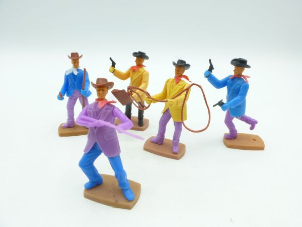 Plasty Gruppe Gentlemen (5 Figuren) zu Fuß