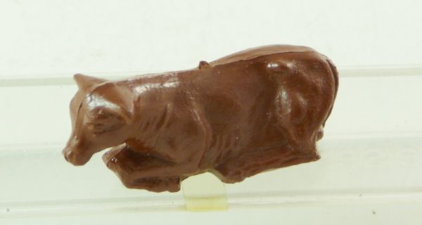 Reisler Calf lying, brown (hard plastic)