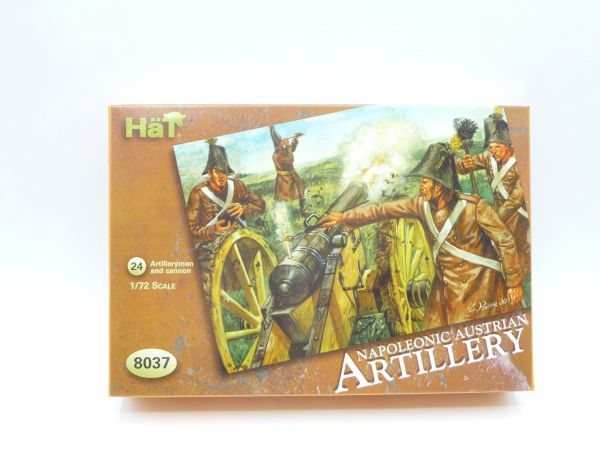 HäT 1:72 Nap. Austr. Artillery, No. 8037 - orig. packaging, figures on cast