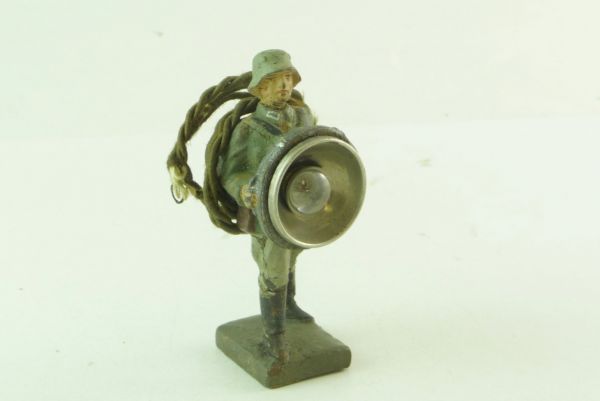 Lineol Soldier with searchlight - used, see photos