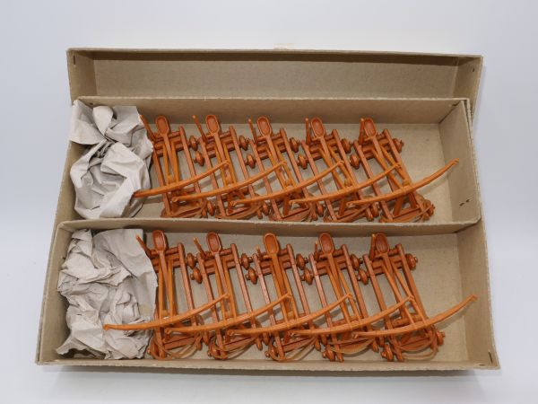 Elastolin 4 cm Händlerbox mit 12 Bogensteinschleudern, Nr. 9890 - ladenneu