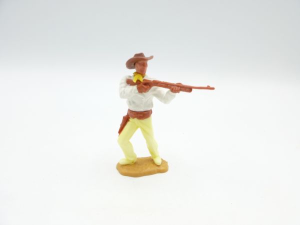 Timpo Toys Cowboy stehend schießend - seltene Beine in Hellgelb